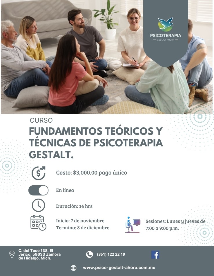 Fundamentos Teóricos y Técnicas de Psicoterapia Gestalt